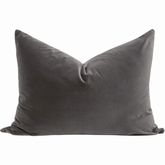 Basic 34" Dutch Pillow in Dark Dove Gray Velvet 7201-34.DDOV (Set of 2)